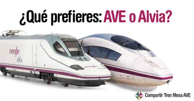 ¿Qué prefieres al viajar con Renfe: AVE o Alvia?